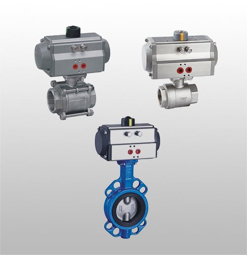 Pnömatik Aktuatörlü Vanalar
